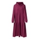 thumbnail image 2 of Sudadera sin capucha Gibobby Vestido largo a la moda para Mujer Rosa L, 2 of 5