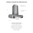 thumbnail image 4 of KOBE CHX3830SQBD-WM-3 Brillia 30-inch Ductless Wall Mount Range Hood, 4 of 6