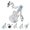 B, variant on 2D Acrylic Guitar Keychain Charm – Cute Rose Floral Music Lover Gift, Handbag Backpack Pendant Accessory for Women Girls