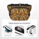 thumbnail image 5 of Fotbe Zebra Cangurera Cuadrada con Estampado de Doble Capa, Bolsa de Cintura Ajustable Mini para Hombres y Mujeres, 5 of 9
