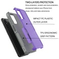 thumbnail image 5 of Samsung Galaxy A14 5G Phone Case and Screen Protector, Ebizware Shockproof Rubber Case for Galaxy A14 5G 6.6-inch, Heavy Duty Armor Full Body Protective Hybrid PC Back Case Cover -Purple, 5 of 9