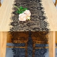 thumbnail image 2 of Table Runner Pardecor, paquete de 5 unidades, 305 cm, encaje floral negro, 2 of 6