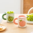 thumbnail image 3 of Bearachild Taza de cerámica, tazas creativas de café, taza de fruta con asa, tazas de porcelana para restaurante, cocina, oficina, suministros para beber Mostrada Sandía Bearachild HA080833-04, 3 of 6