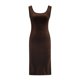 thumbnail image 1 of Vestidos Para Mujer Vestido de Deslizamiento Temperamento Elegante de Punto Split Trendyable Erógeno Collar de Una Palabra Slim Tube Top Sin Mangas Midi Falda Odeerbi ODB186577, 1 of 6