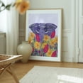 thumbnail image 5 of Where Giants Bloom - Mixed Media Floral Wildlife Illustration Modern Art Nature Unframed Wall Art Print 24 x 32 inches, 5 of 13