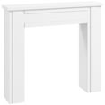 thumbnail image 2 of HOMCOM Modern Fireplace Mantel, Freestanding Fireplace Surround for Electric Fireplaces with Leg, 44.7" W x 40" H, White, 2 of 9
