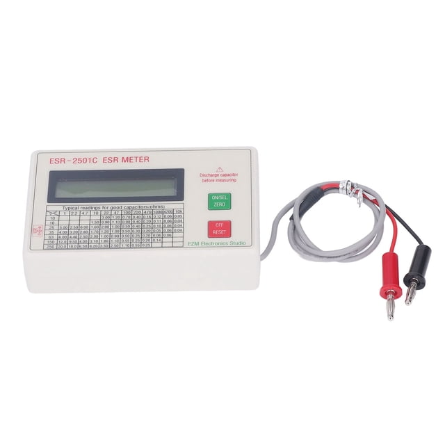 Testeur de Capacité, Compteur de Condensateur ABS Précis ESR Portable pour Atelier de Production