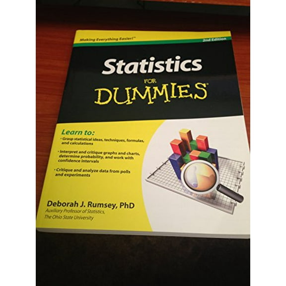 Pre-Owned Statistics for Dummies (Paperback) 0470911085 9780470911082