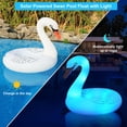 thumbnail image 2 of Flotador inflable para piscina Swan Junbig, funciona con energía solar y luz LED, 2 of 7