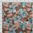 thumbnail image 4 of oneOone Rayon Dark Beige Fabric Tropical Lily Floral Sewing Craft Projects Fabric Prints By Yard 56 Inch Wide, 4 of 8