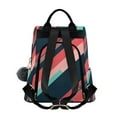 thumbnail image 2 of FORMRS Women's Travel Backpack Purse Anti-Theft Hidden Pockets Casual Shoulder Bag, Pink Geometric, 2 of 7