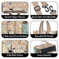 thumbnail image 3 of Teacher Tote Bag,Corgi Dog and Flower Florals Teacher Utility Tote Bag,Large Work Tote Bags for Women with Multiple Pockets,Top Zipper Closure,13.8x10.6x6.7 Inch, 3 of 5
