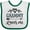 White and Green, variant on Inktastic My Grammy Loves Me Grandchild Girls Baby Bib