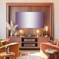 thumbnail image 3 of Indoor TV Cover for 43 Inch Flat Screen, Dark Purple Ombre Stretch Fabric Dust Proof TV Screen Protector, Purple White Gradient Modern Abstract Art Slipcover Monitor Cover for LED LCD Smart TVs, 3 of 9