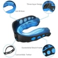 thumbnail image 2 of 2 piezas - Protector bucal - Negro/Azul Xemadio WRMH-720, 2 of 7
