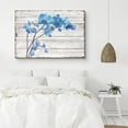 thumbnail image 2 of PixonSign Canvas Print Wall Art Delicate Blue Flowers Botanical Wilderness Illustrations Modern Art Glam Portrait Colorful Multicolor Ultra for Living Room, Bedroom, Office - 32x48, 2 of 5