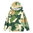 thumbnail image 5 of TrdSipl Camo Hoodies for Teen Girls Funny Leaf Graphic Hooded Sweatshirt Oversized Casual Camouflage Pullover With-Pocket, 5 of 5