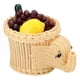 thumbnail image 5 of Cestas para servir alimentos, cestas de ratán con forma de elefante para pan y frutas, cestas de ratán para almacenar, artesanía excepcional, 5 of 12