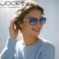 thumbnail image 4 of Joopin Retro Polarized Square Sunglasses Spring Hinge Metal UV400 Protection Mens Womens for Driving Traveling Fishing, 4 of 8
