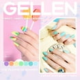 thumbnail image 4 of Gellen Gel Nail Polish Kit, 12 Colors Colorful Rainbow Gel Polish Starter Kit - with 72W UV/LED Nail Lamp & Nail Base Coat & Glossy & Matte Top Coat Salon Manicure Set, 4 of 11