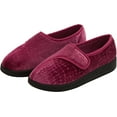 thumbnail image 1 of Silverts Women Extra Wide Easy Closure Jewel Slippers, 9, Rose, 1 of 2