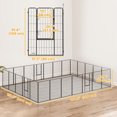 thumbnail image 3 of PawHut 24 Panels 44.5" Height Heavy Duty Dog Playpen for S M L Dogs, 3 of 10