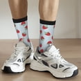 thumbnail image 6 of Fuzoiu Hand Drawn Strawberry Print Athletic Crew Socks for Men & Women,Casual Crew Socks,Above Ankle Crew Socks for Business, Casual, 6 of 6