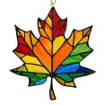 thumbnail image 2 of Taicans ‌Maple Leaf Sun Catcher - Maple Leaf Stained Glass Window Hanging Autumn Leaves Sun Catcher Decor Autumn Gifts for Women Suncatchers for Garden Home Windows Hanging Decoration,4in, 2 of 6