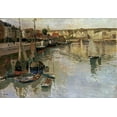 thumbnail image 2 of Thaulow, Fritz 18x14 White Modern Wood Framed Museum Art Print Titled - Dieppe, 2 of 4