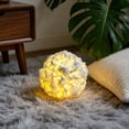thumbnail image 5 of Christmas Flameless LED Snow Globe Candle - Battery Powered Paraffin Decorative Lamp, White Snowball Creative Design, Warm Environment LightWinter Tabletop Decoration Safe No Mess Holiday Gift, 5 of 6
