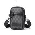 thumbnail image 1 of "Bolsos Para Hombre Bandolera Crossbody Bolsas Moda Cuero cruadros "LAB.G, 1 of 5