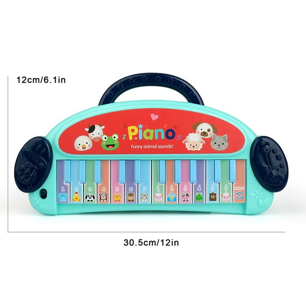 Mini piano de poche - Clavier portable à 15 touches, jouet musical éducatif, instrument de voyage léger
