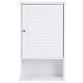thumbnail image 3 of DORTALA Botiquín de pared de 27,5 pulgadas de alto, gabinete de almacenamiento para baño colgante con estante ajustable, color blanco, 3 of 5