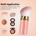 thumbnail image 3 of Retractable Foundation Makeup Brushes, Travel Flat head Brush Portable Foundation Brush with Cover, 3 of 5