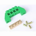 thumbnail image 2 of 5 Pcs  wire connector, brass construction, copper screw terminals, and plastic housing base., 2 of 6