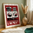 thumbnail image 6 of Retro Laundry Sign - Red, Gray, Black and White - Digital Art Typography Modern Art Pop Art Humor Oak Framed Wall Art Print 5 x 7 inches, 6 of 68