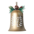 thumbnail image 2 of Fiudx Campanas Navideñas, Diseño Decorativo de Metal, Ambiente Festivo, Uso Versátil Durante Todo El Año, Decoración de Corona para Puerta, Encanto para Jardín y Patio, Tamaño Grande, Juego de 1 Piez, 2 of 3