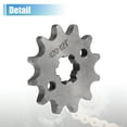 thumbnail image 6 of Unique Bargains 420 Style 12T Teeth 17mm ID Motorcycle Front Engine Sprocket Set for 50cc 70cc 110cc 125cc Motorcycle, 6 of 6