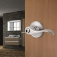 thumbnail image 2 of Gobrico 5 Pack Interior Privacy Handles Door Locksets Bed and Bath Leversets Satin Nickel Finished, 2 of 8