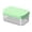 Green-23x14x10cm, variant on VMWMSSR Silicone Ice Cube Box With Lid, One-Press Release Ice Container, Stackable & Leak-Proof Freezer Storage For Drinks(Orange-23X14X10Cm)