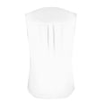 thumbnail image 4 of Womens Blouses and Tops Dressy Women's Summer Loose Vest Sleeveless Round Neck Pleated Casual Solid Color Top, 4 of 4