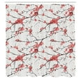 thumbnail image 3 of Ambesonne Flower Shower Curtain, Windy April Weather, 69"Wx75"L, Coral Black, 3 of 5