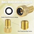 thumbnail image 2 of Bicycle Valve Adapter Set, Brass Tire Valve Adapter Ball-Pump Needle, 2 of 5