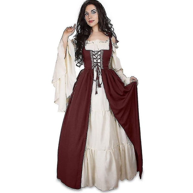 Vestido renacentista medieval de Halloween
