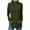 Army Green, variant on Women's Long Sleeve Tops Base Layer Tees Skinny Fit Half High Neck Soft Shirt White M(M)