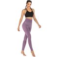 thumbnail image 5 of DODOING Yoga Leggings For Women Tall Running Tights Spandex Pocket Pants Sports Fitness Running Active Leggings Color Block Spliced Stretchy Workout Sportys Leggings Pants, 5 of 7