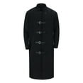 thumbnail image 4 of Fgnfyis Mens Winter Jacket Longline Open Front Knit Cardigan Norse Retro Warm Coat Trench Coat Men Black XL, 4 of 8
