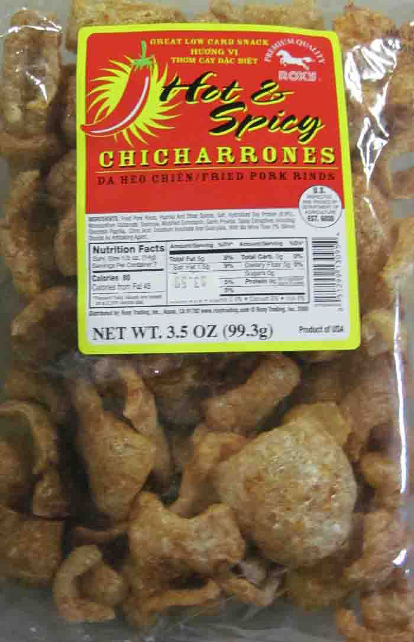 Roxy Hot & Spicy Fried Pork Rinds, 3.5 Oz.