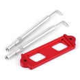 thumbnail image 1 of Car Battery Holder, Simple Installation Strong Aluminum Alloy Battery Bracket  Replacement For  CRX S2000  Integra RSX For Automobile Repacking Black,Silver,Red,Blue, 1 of 8