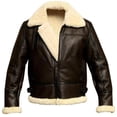 thumbnail image 1 of Bolso de mano informal de invierno con cremallera y solapa para hombre, de piel auténtica, color negro liso, de mediana edad, 1 of 3